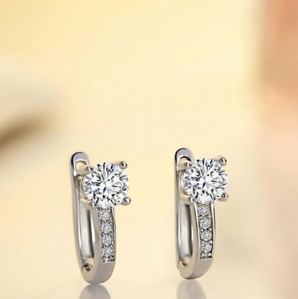 Crystal Hoop Earrings